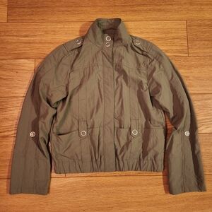 Old Navy Activewear Nylon Utility Jacket Olive Green Small